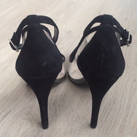 BCBGeneration Black Ankle Strap Pumps 8.5 - Picture 3 of 6